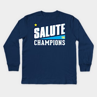 Salute the Champions Kids Long Sleeve T-Shirt